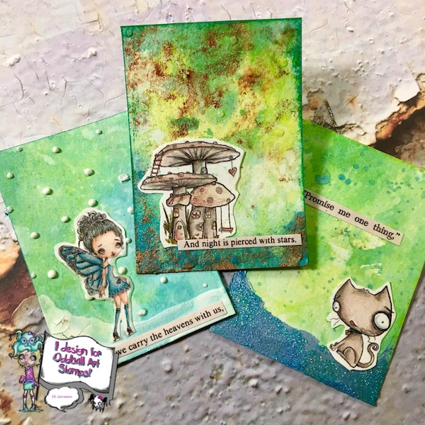 EK Gorman, Oddball Art ATCs p