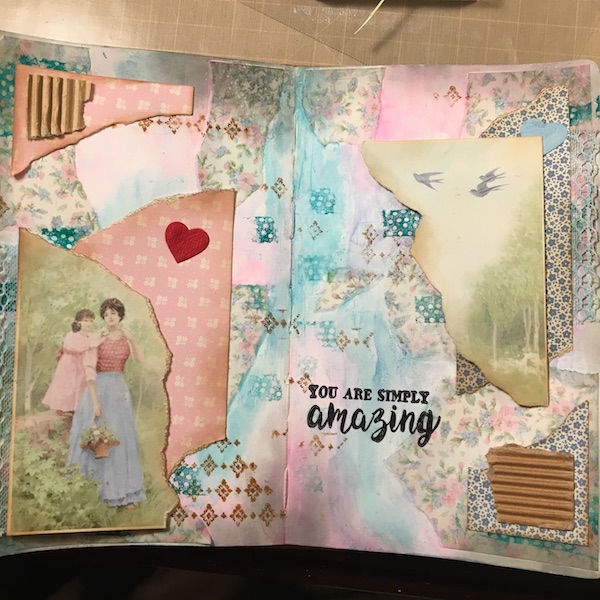 EK Gorman, White Rose Crafts Art Journal Page t