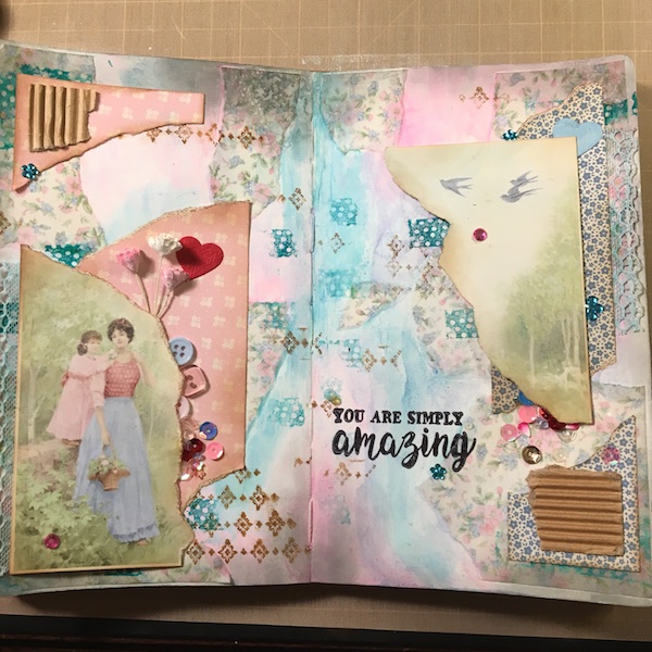 EK Gorman, White Rose Crafts Art Journal Page u