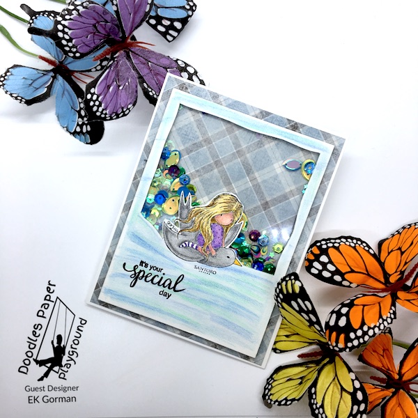 EK Gorman, Doodles Paper Playgournd, Peacock Pizzazz c