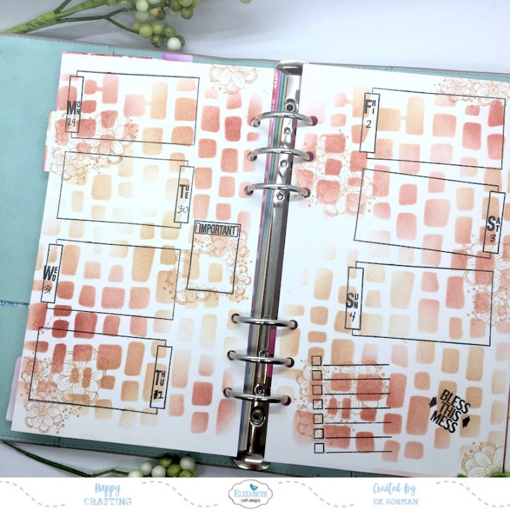 EK Gorman, Elizabeth Craft, August Planner b