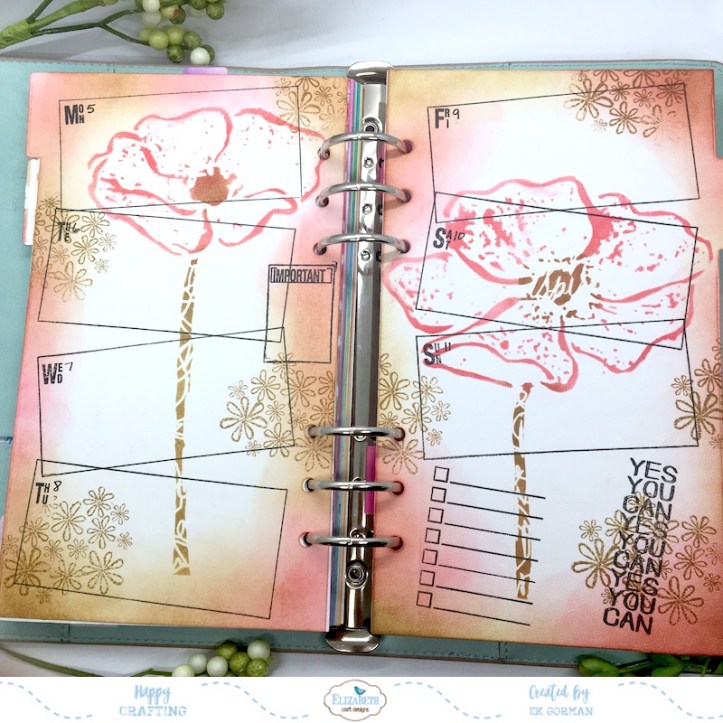 EK Gorman, Elizabeth Craft, August Planner c