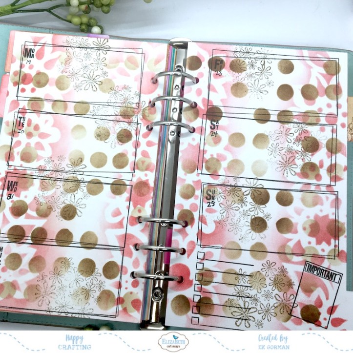 EK Gorman, Elizabeth Craft, August Planner e