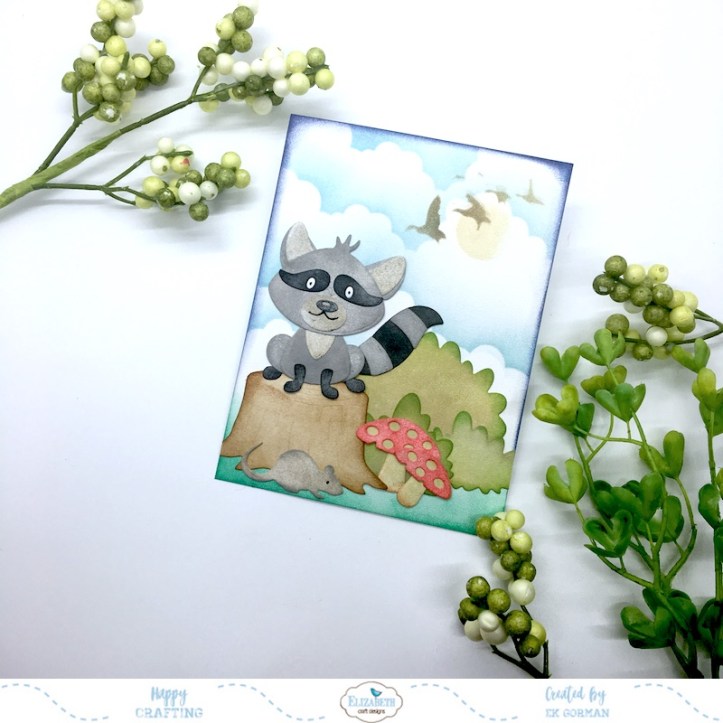 EK Gorman, Elizabeth Craft Designs, Raccoon c