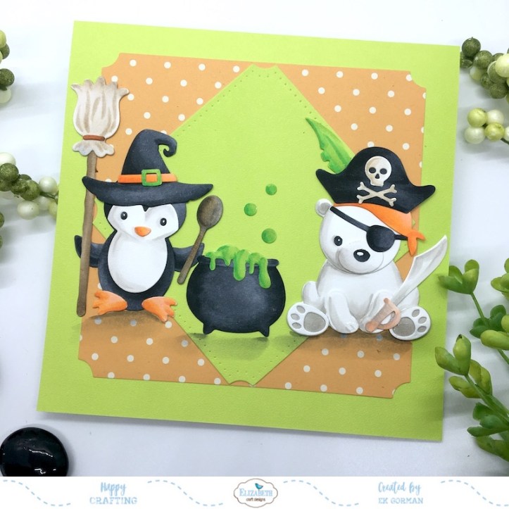 EK Gorman, Elizabeth Craft Designs, Xmas Friends Dress Up a