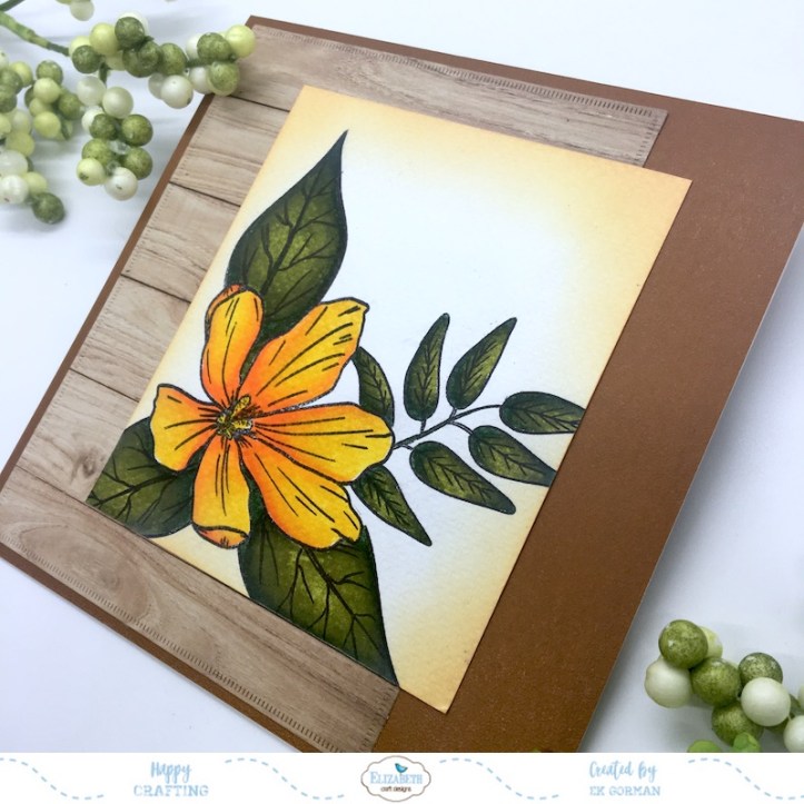 EK Gorman, Elizabeth Craft Designs, Yellow Flower b
