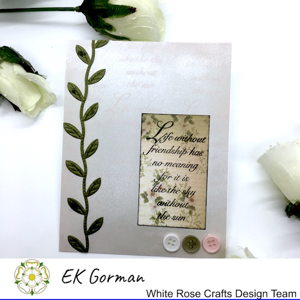 EK Gorman, White Rose Crafts, September Rose FFC 2 e