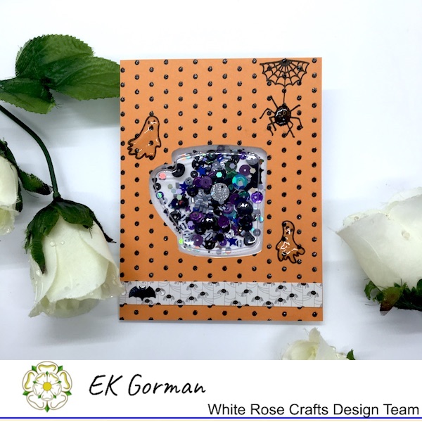 EK Gorman, White Rose Crafts, shaker card a